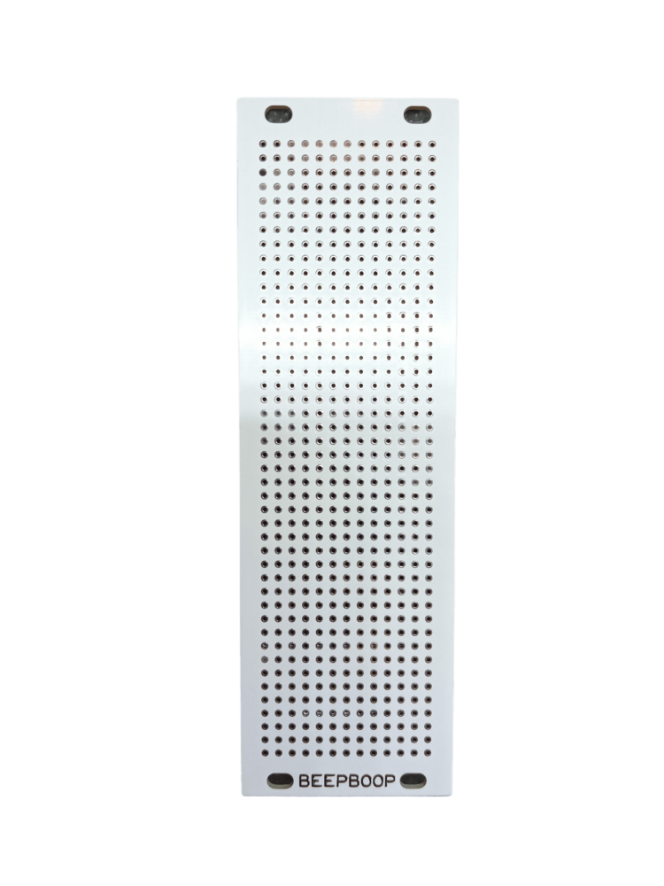 BeepBoop Electronics Eurorack Blank Panel (3U 8hp Perfboard White)